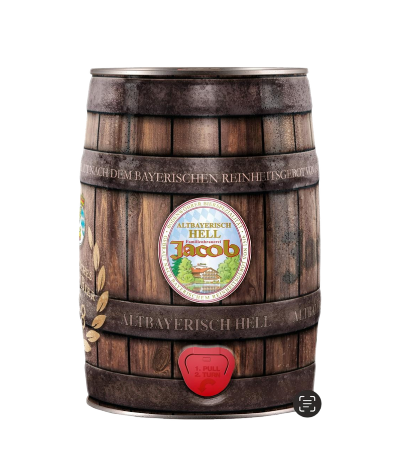 Jacob Altbayrisch hell 5.0 ltr. Partydose // Ab 199€