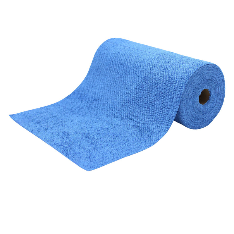 Microfasertuch-Rolle blau 50 Stück 30x30cm 