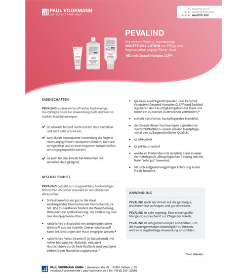 PEVALIND Hautpflegelotion 100ml